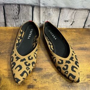 Serra Aldi Women's Size 7 Slip On Ladies Recycled Material Flats Shoes Leopard